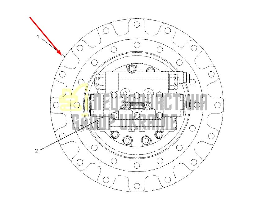 148-4695 Редуктор ходу Caterpillar CAT 320С