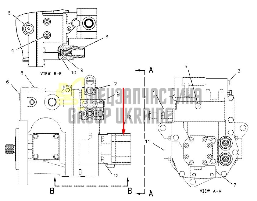 Caterpillar 1491950 Паливоперекачувальний насос 988, 990