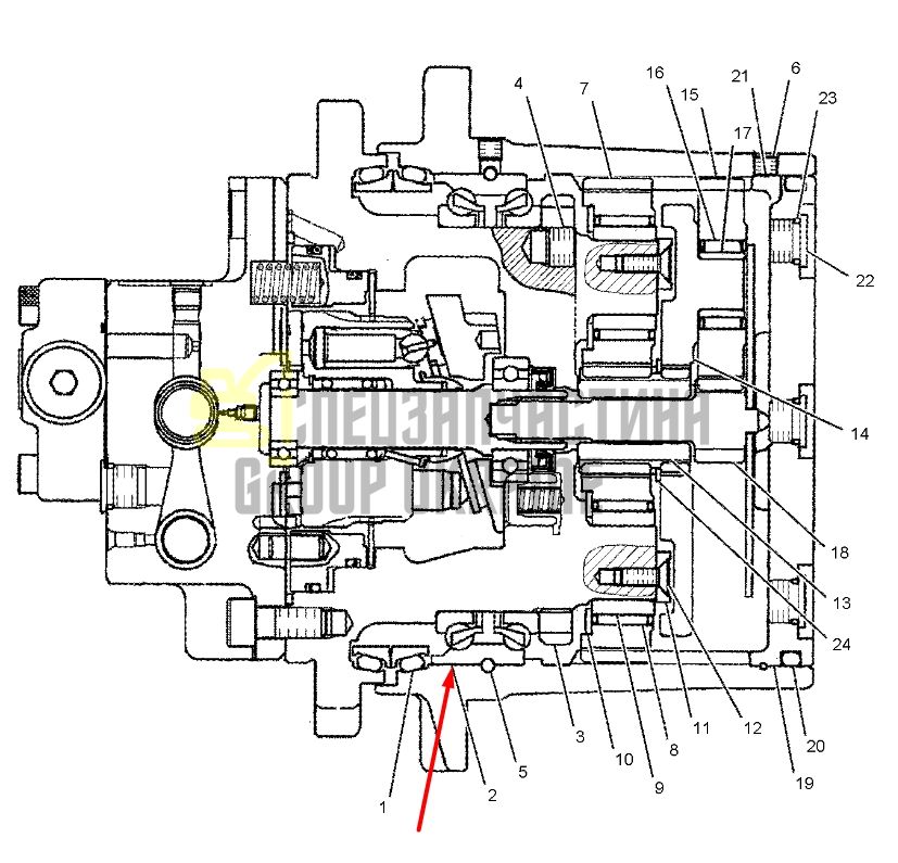 150-0909 Підшипник редуктора Caterpillar 303C