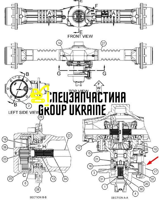 151-6856 (137473) Тормозний супорт Caterpillar 908, Carraro