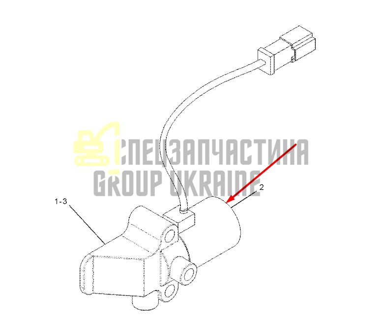 Caterpillar 1543064 Електромагнітний клапан, соленоїд 24V