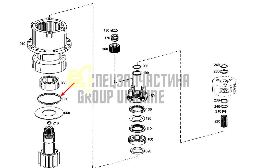 1550829 Манжетне ущільнення Caterpillar М312, М315, М317