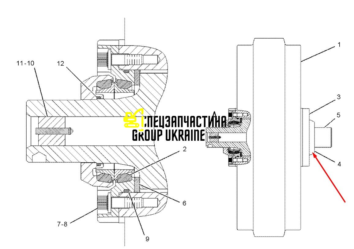 160-9756 Втулка Caterpillar D6