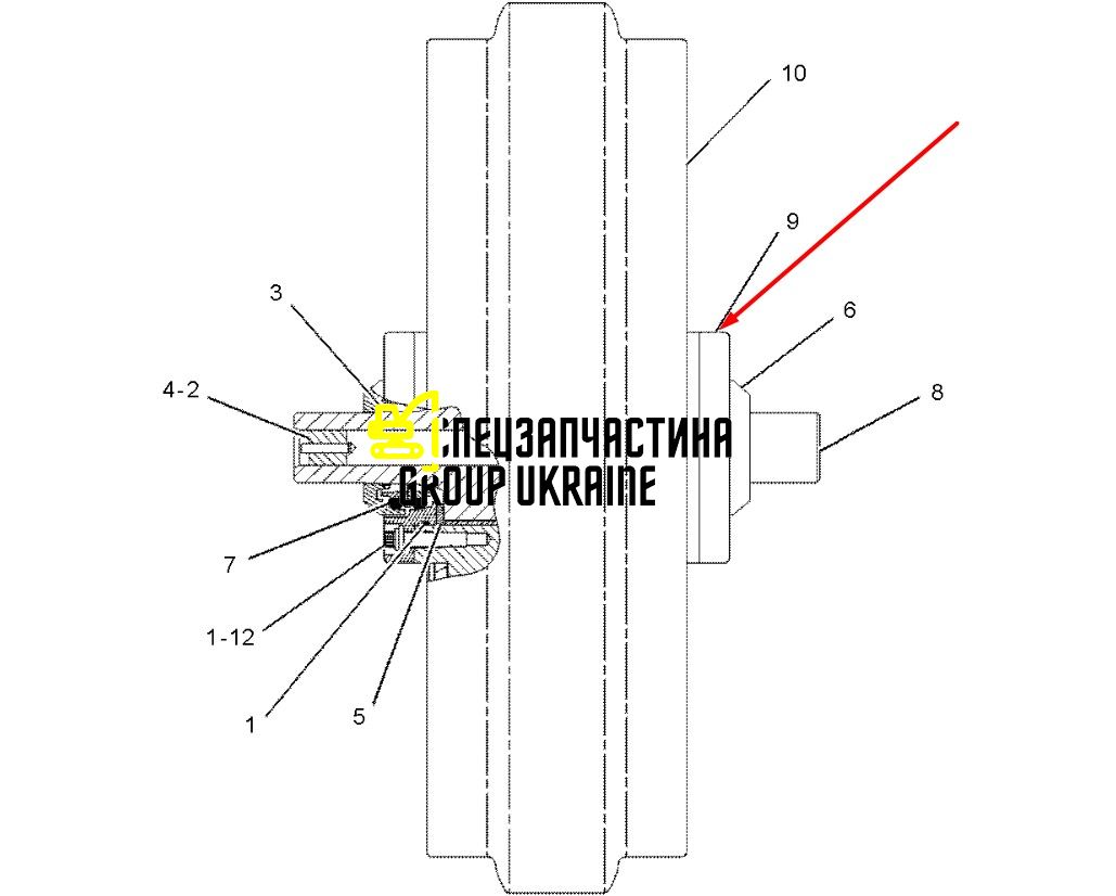 161-7550 Фіксатор Caterpillar D6