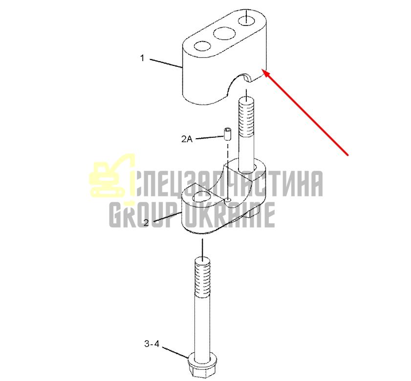 Caterpillar 1656946 Блок направляючого колеса D6
