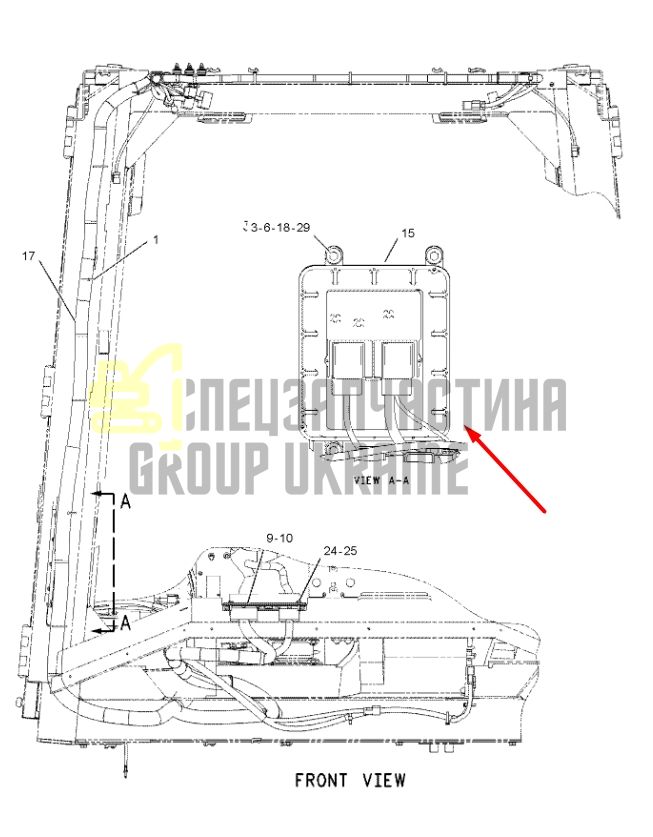 Caterpillar 1729389 Електронний блок керування для D5M, D6M