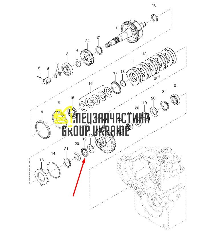 1763294 Підшипник Caterpillar TH83