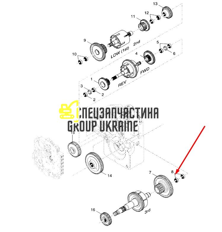 1763301 Голковий роликовий підшипник Caterpillar TH83