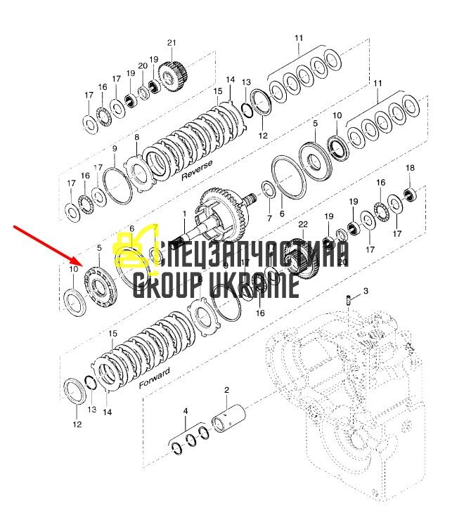 1763302 Поршень зчеплення Caterpillar TH83