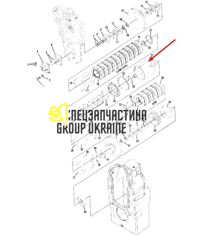 1763309 Вал шестерні КПП Caterpillar TH83