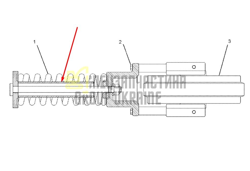 Caterpillar 1880895 Натягувач гусениці для 312C