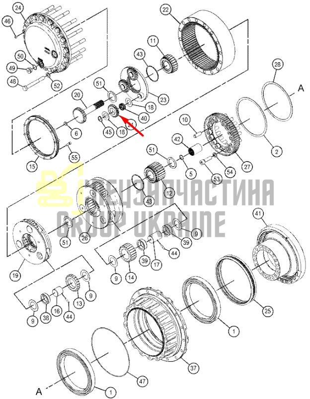 191-2675 Шестерня сателіт першого ступеня редуктора CAT 324D