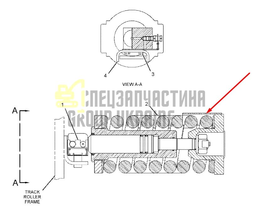 Caterpillar 1941178 Натягувач гусениці для 320C