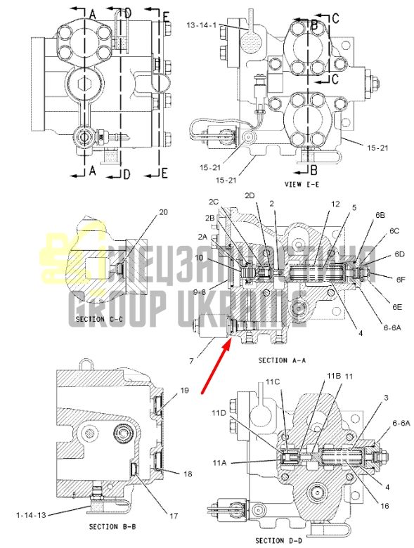 Caterpillar 4582950 Електромагнітний клапан 24V для 120H, 140H