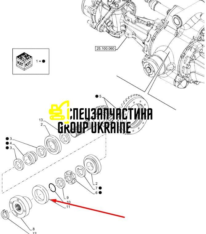1990707 (139420, 1966194C1, 6000105275, ER139420, RE195989, 061320R1, 3789575M1) Сальник Caterpillar, Carraro
