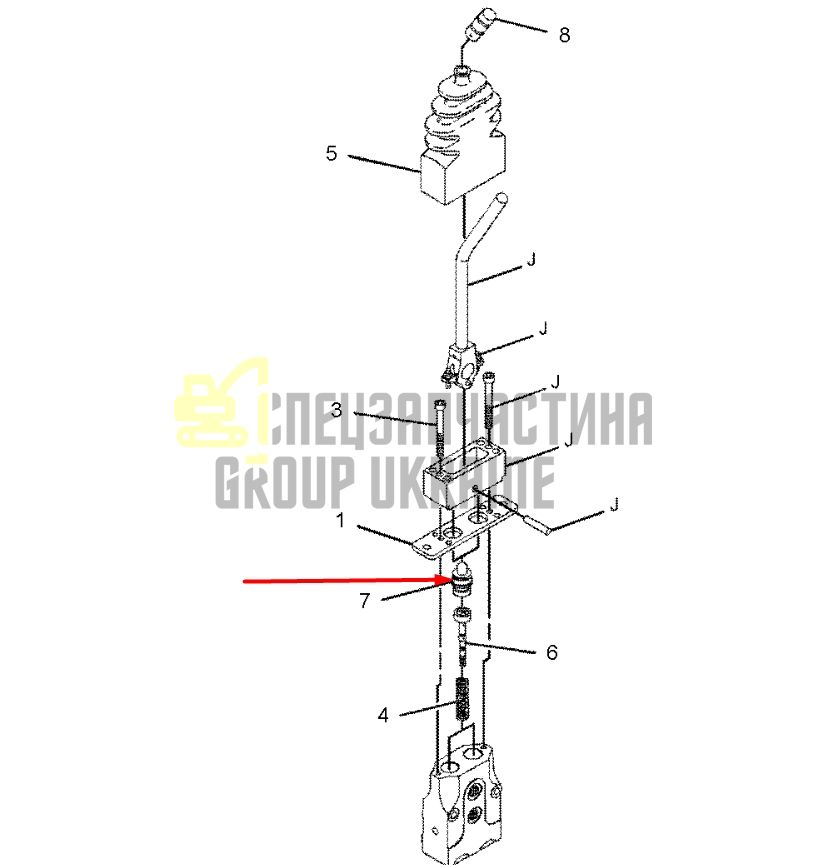 Caterpillar 2012485 Плунжер джойстика для M312, M315, M318