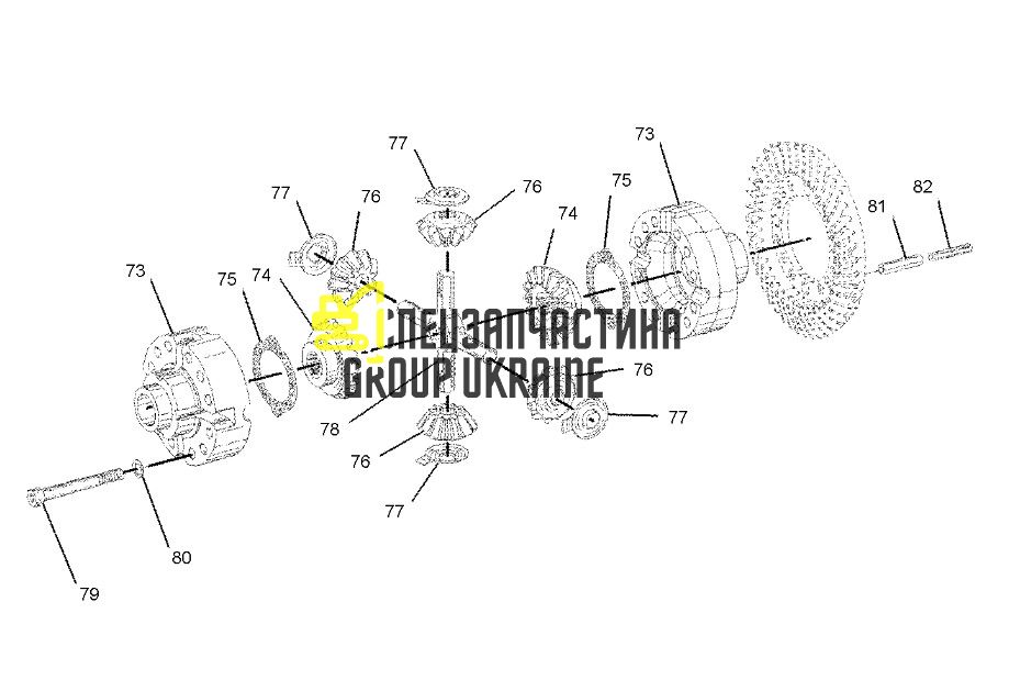 203-5402 Поворотний кулак, лівий Caterpillar M318