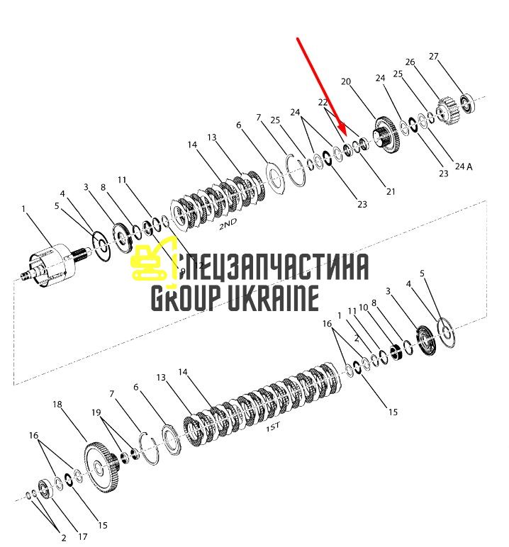 2043176 Голковий підшипник Caterpillar TH83