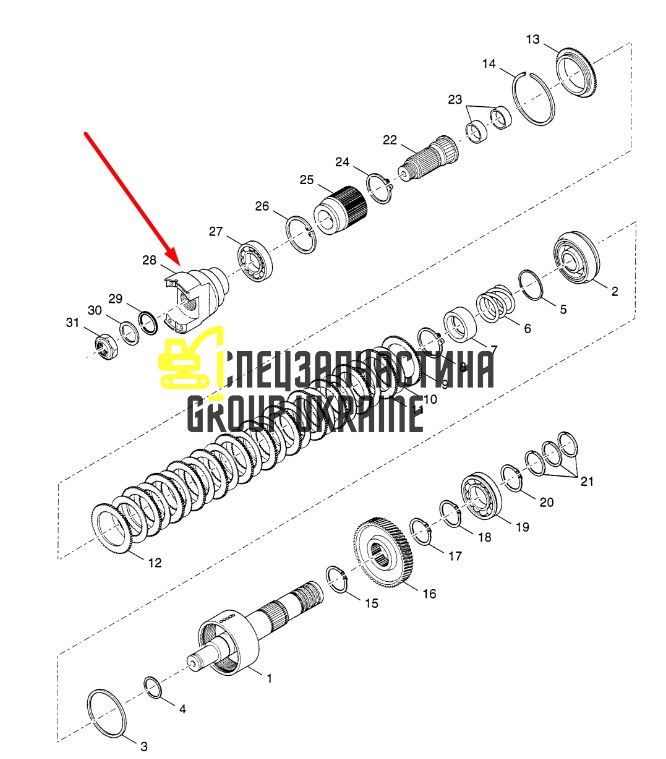 2043266 Фланець Caterpillar TH83