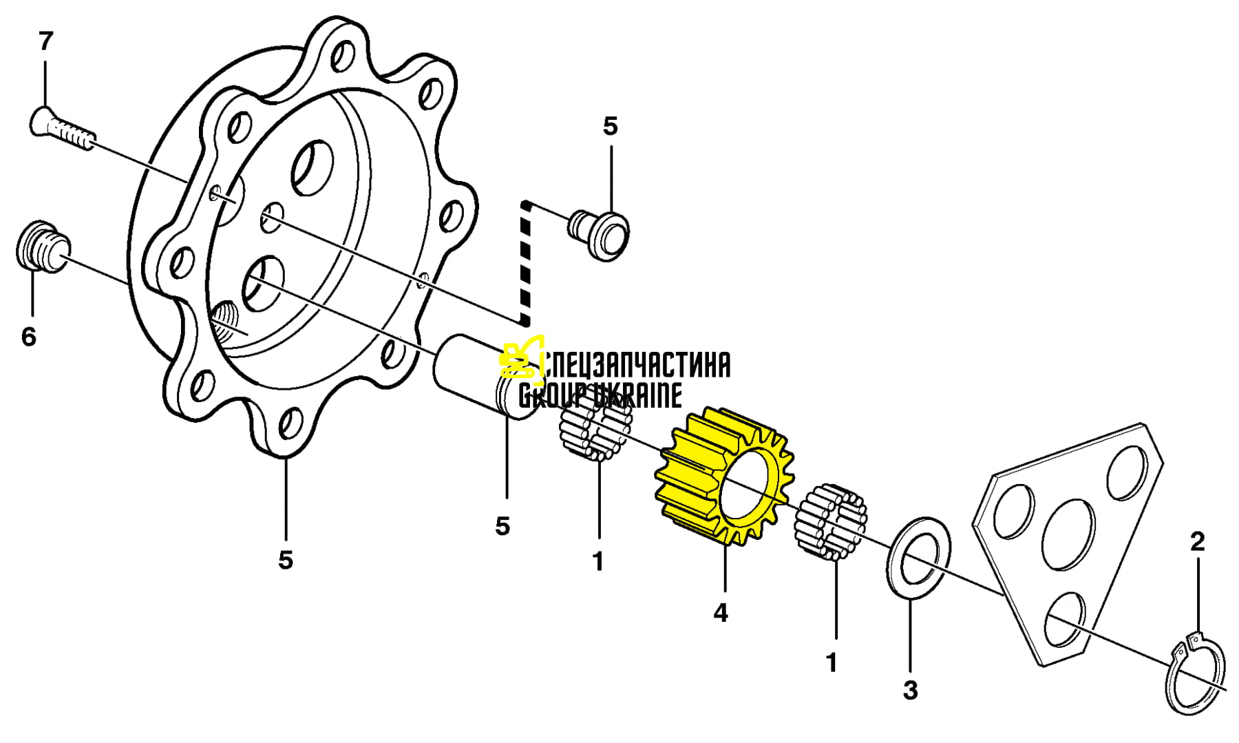 2184692 (135947) Сателіт Caterpillar, Carraro Z=23