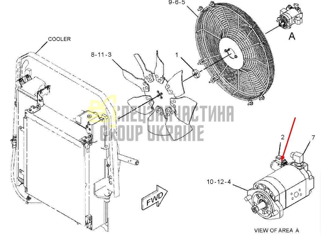 Caterpillar 2112092 Електромагнітний клапан 24V для D6