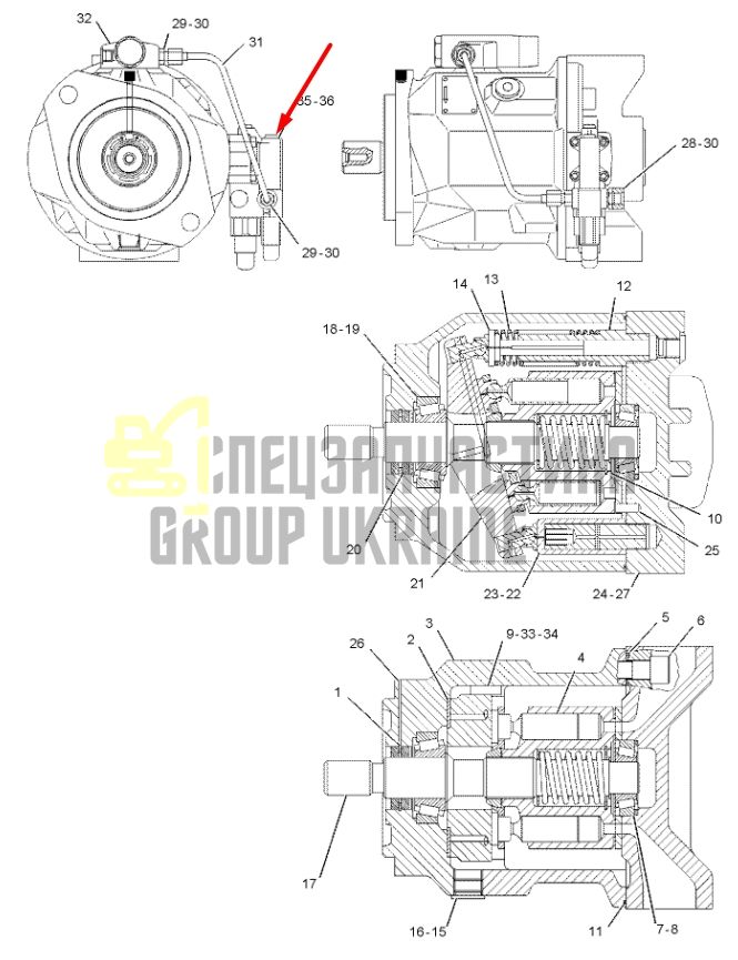 Caterpillar 2139804 Клапан насоса керування потоком