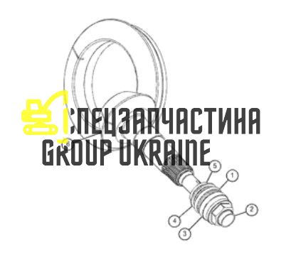 2164466 (068006) Головна (конічна) пара Caterpillar, Carraro
