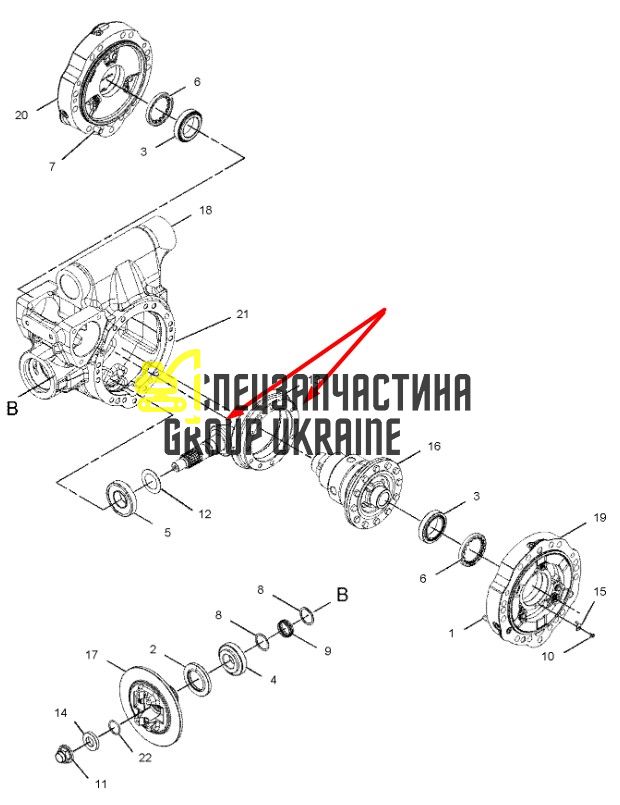 068090 (2198807) Головна пара Carraro