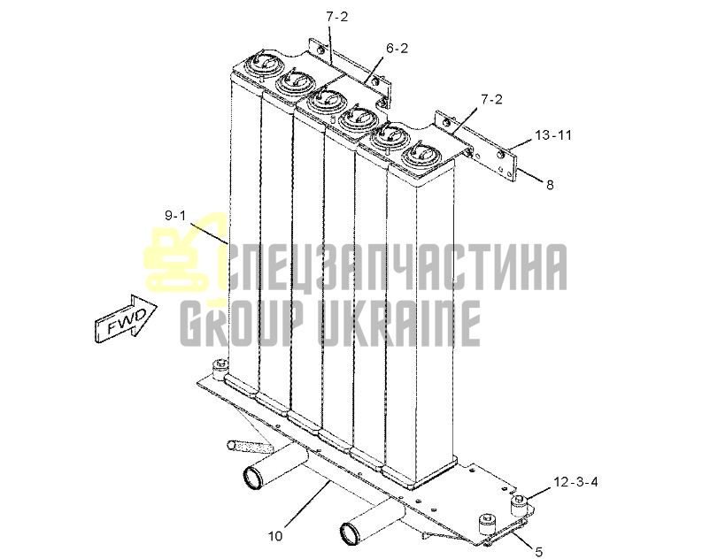 223-5111 Секція радіатора CAT D6T/D6R/D6N