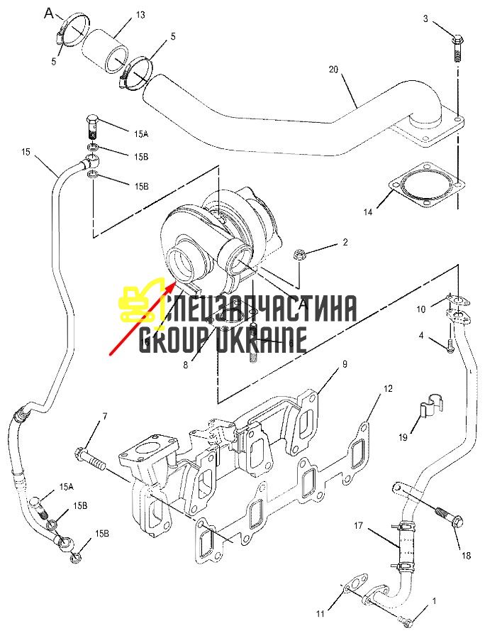 317-3111 Турбокомпресор GT2556S, 785827-0022, 785827-5022S, 2674A825, 10R9577, 2373786 Caterpillar 3054C