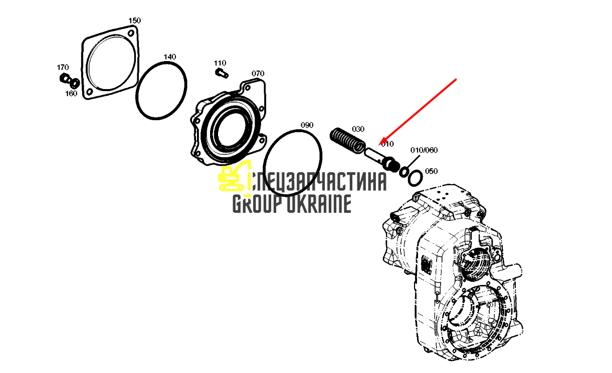 238-4672 (4143201021) Поршень приводу Caterpillar, ZF