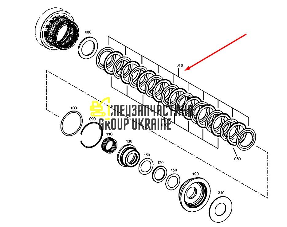 2384685 (4143352056) Фрикційний диск Caterpillar, ZF