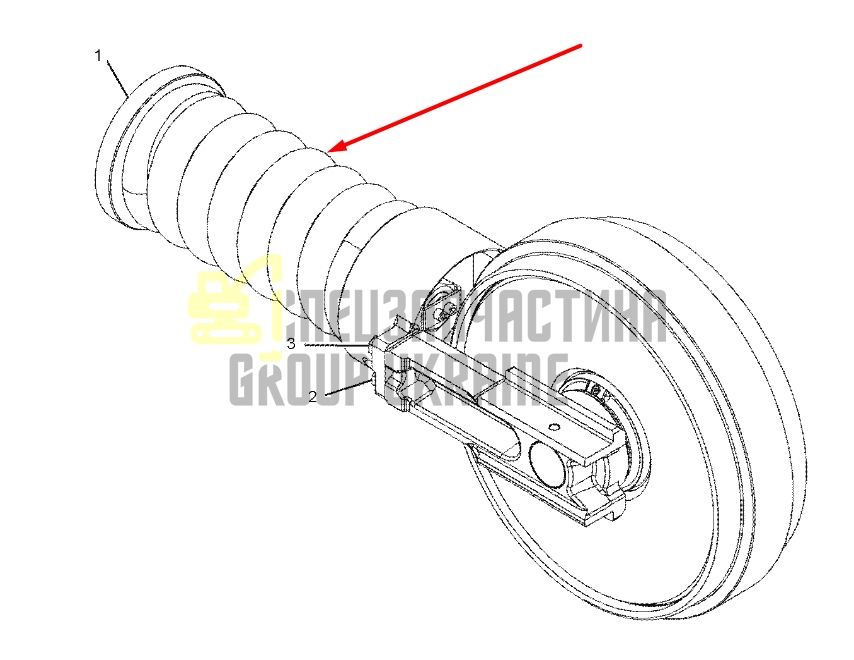 Caterpillar 2394333 Натягувач гусениці для 330C