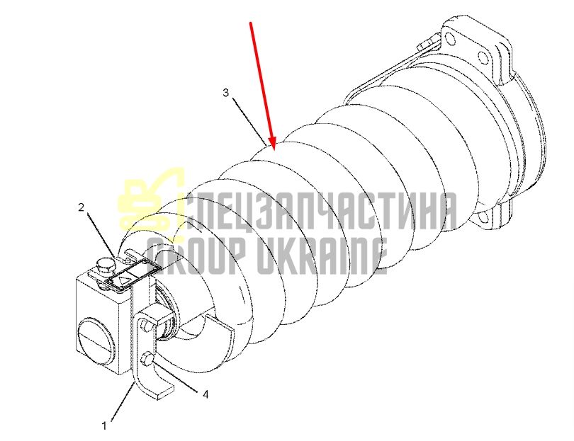 Caterpillar 2394356 Натягувач гусениці для 322C