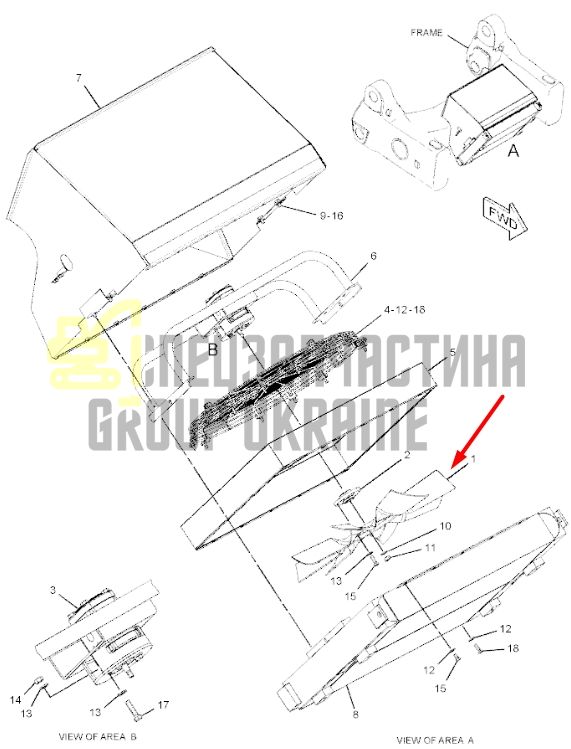 Придбати Caterpillar 241-8534 Крильчатка для 140, 120, 160