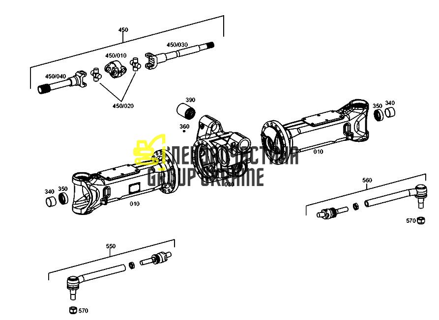 2430907 (0501321264) Карданний вал Caterpillar, ZF