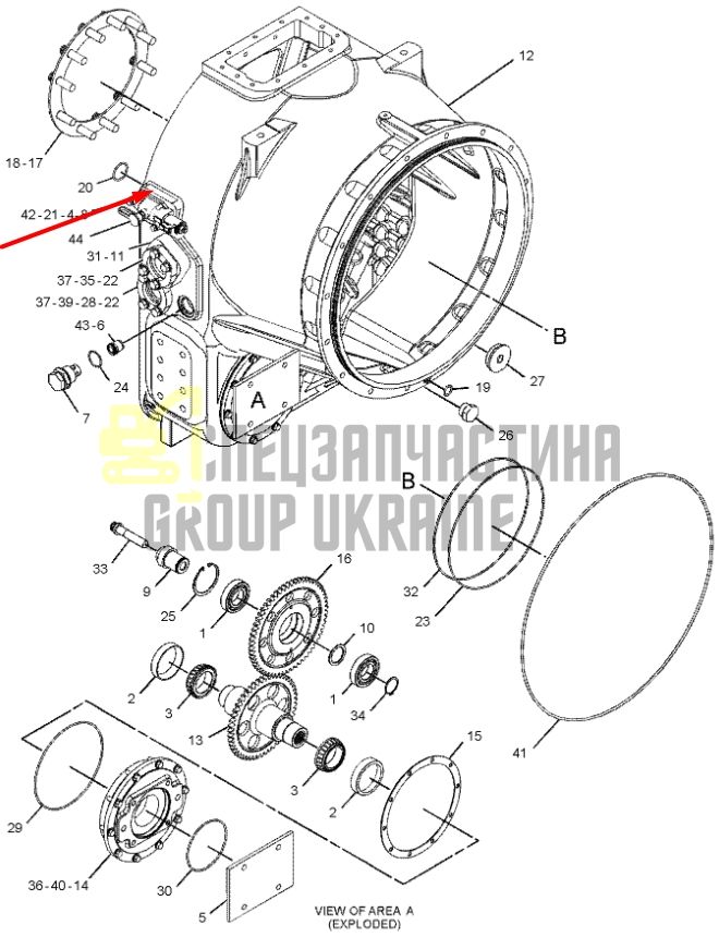 Caterpillar 2443114 Запірний клапан трансмісії для 938G
