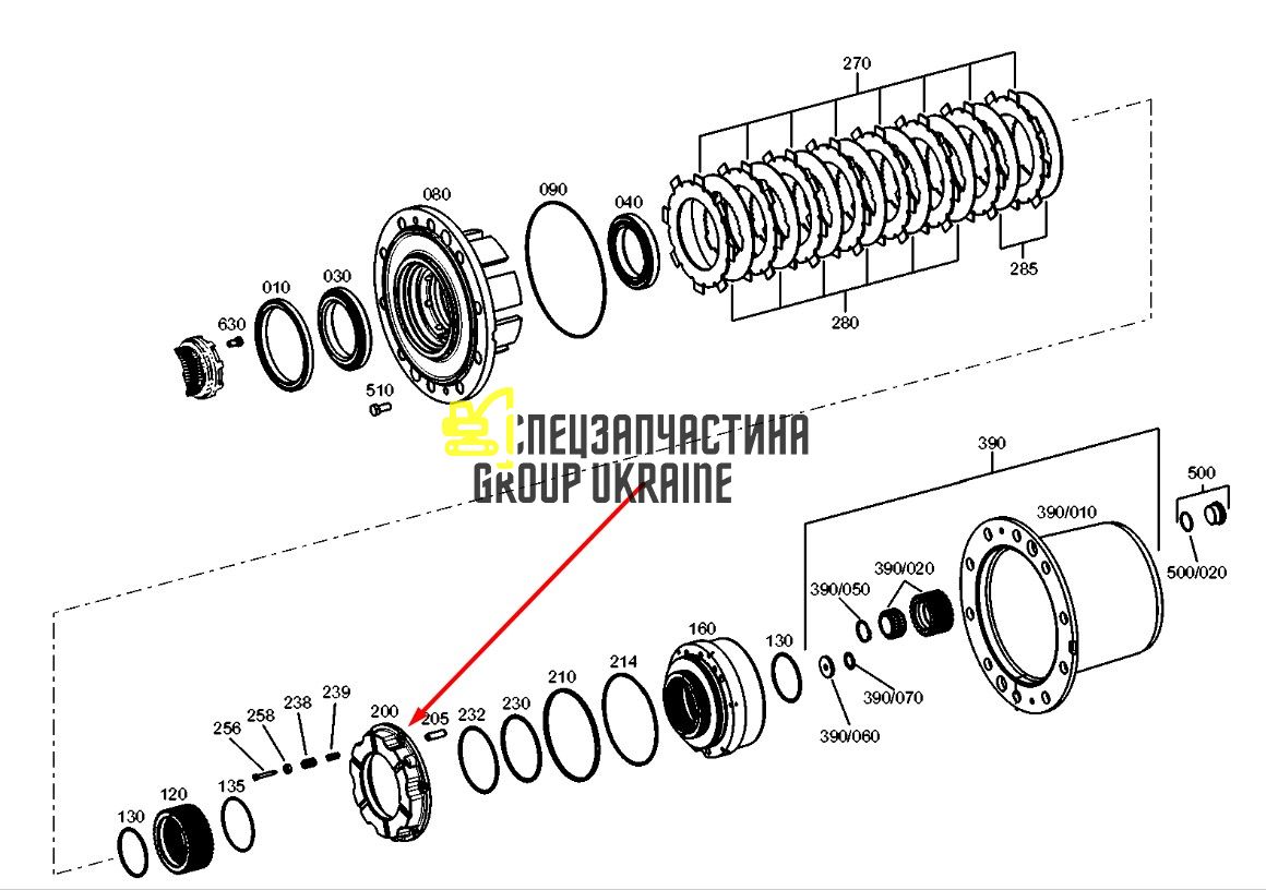 2679165 Корпус ступиці Caterpillar M313