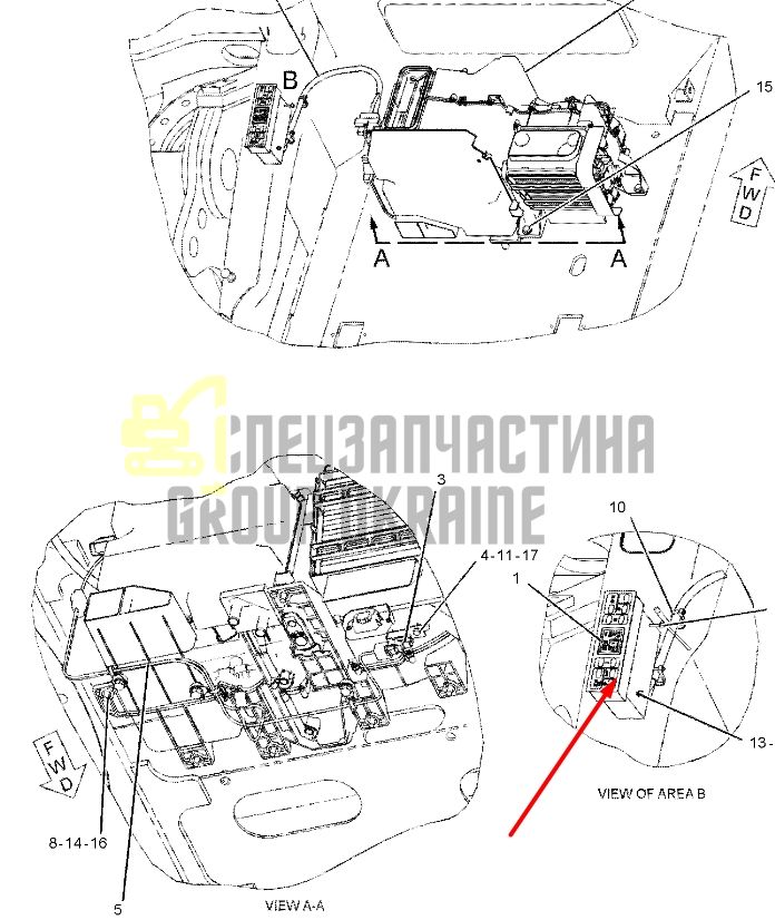Caterpillar 2931136 Панель керування в зборі для 320, 330