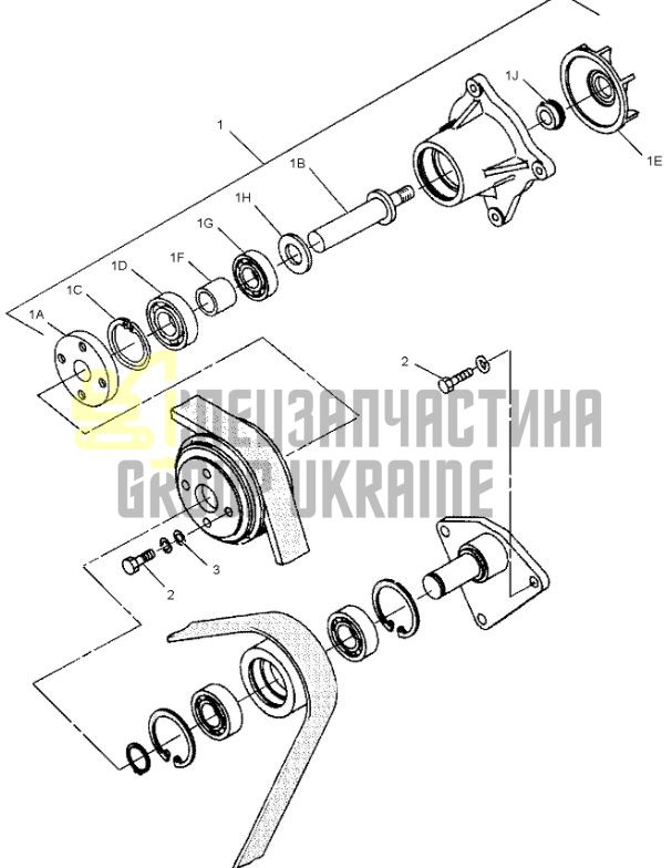 296-4655 Помпа водяний насос охолодження CAT 318/320D