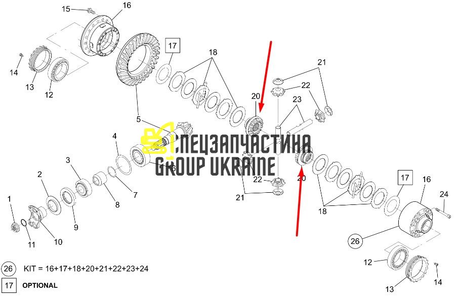 2990982 Зубчастий вінець Caterpillar TH83