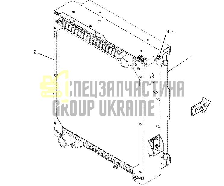 299-4246 Радіатор охолодження олії гідравлічної системи CAT 416E/444E