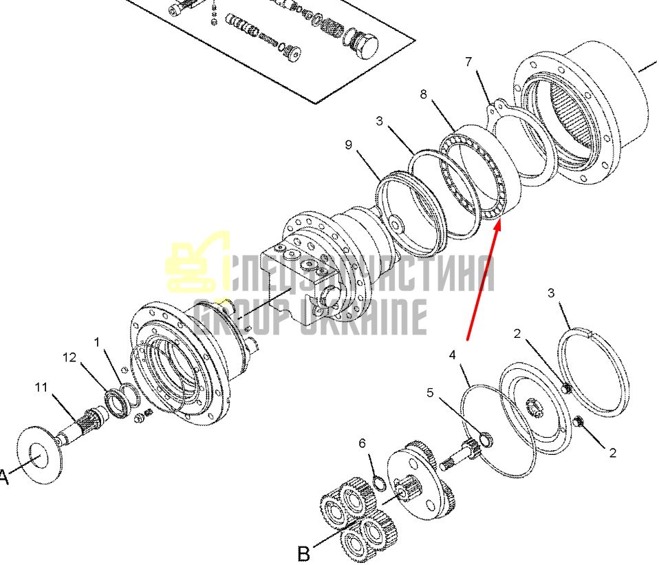 Підшипник редуктора Caterpillar 301.5 311-9646