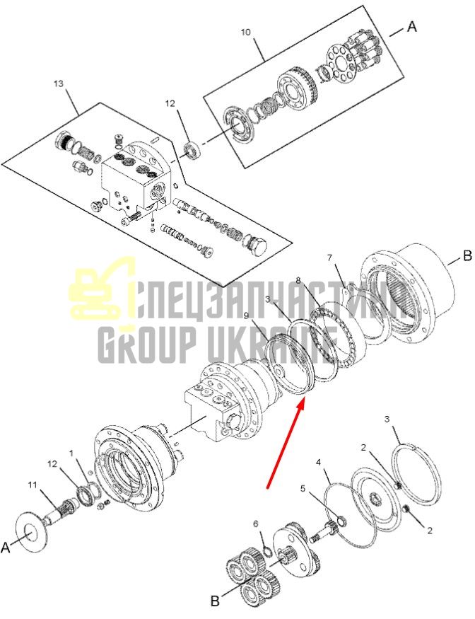 Сальник бортового редуктора 311-9647 Caterpillar Даукон, ущільнення