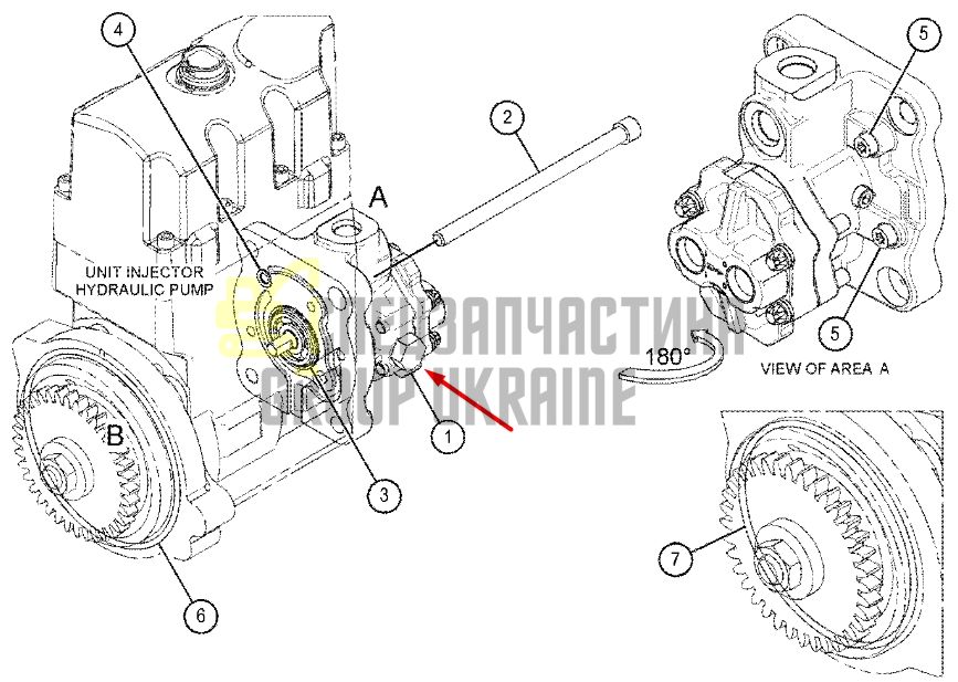 Caterpillar 3186357 Паливоперекачуючий насос MTC735, 324D, 330C, TH31-E61, 521B, 522B, 950H, 962H