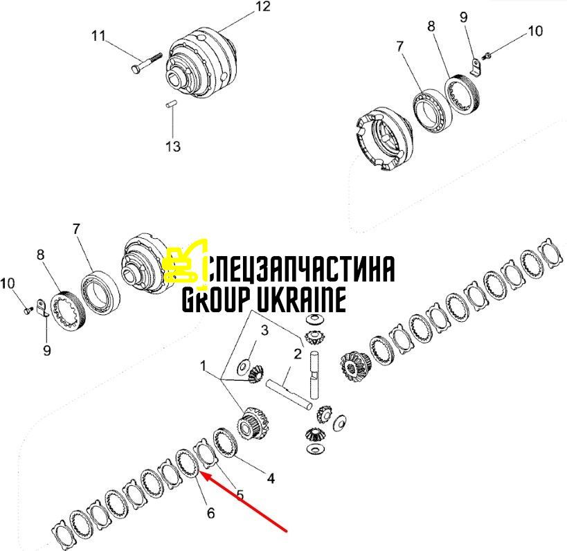 3207346 (113879, K261647, 85812304, 51335920, 502512, 81881200, 83936934, 501965) Фрикційний диск Caterpillar, Carraro