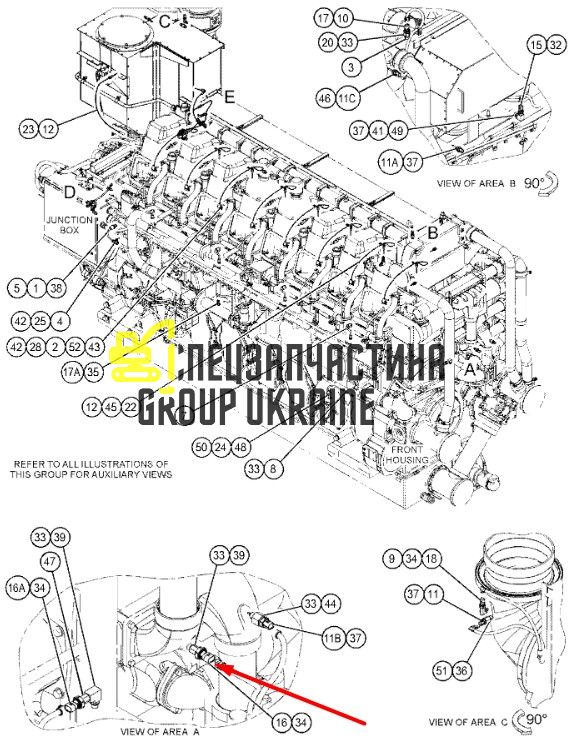 3203060 Датчик тиску Caterpillar C4.4, C7, C7.1, C9, C13, C15, C18, C27, C32