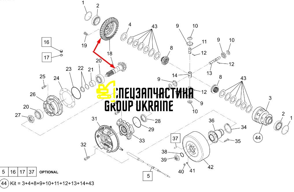 322-0651 Головна (конічна) пара Caterpillar