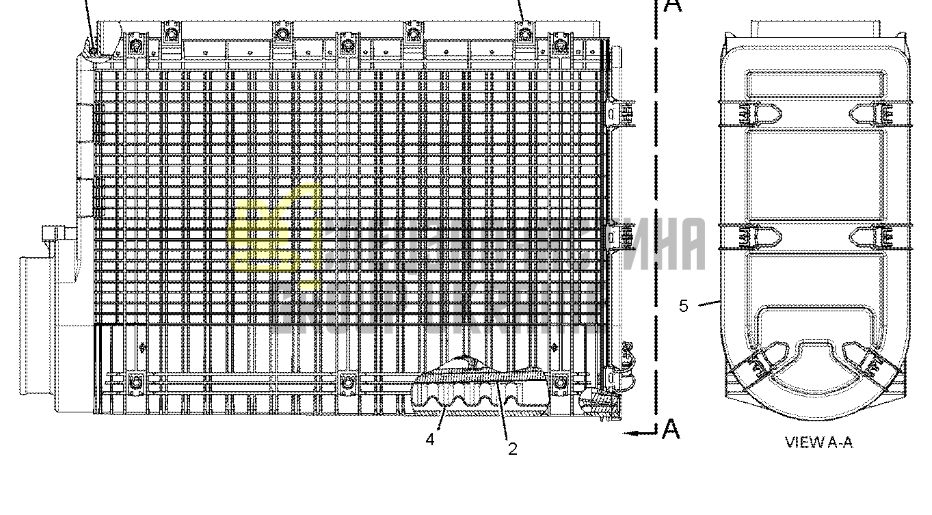 Повітряний фільтр 3318111 для Caterpillar 773G, 775G