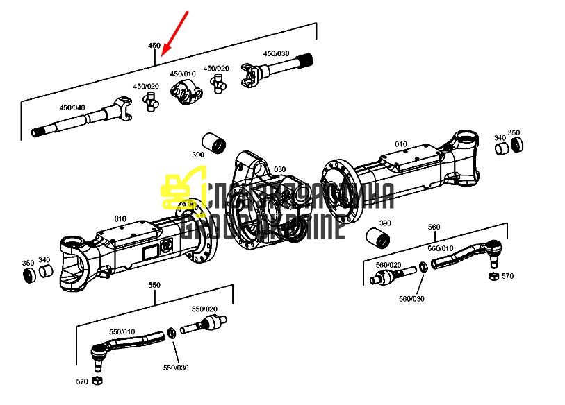 3338006 Напіввісь Caterpillar M18